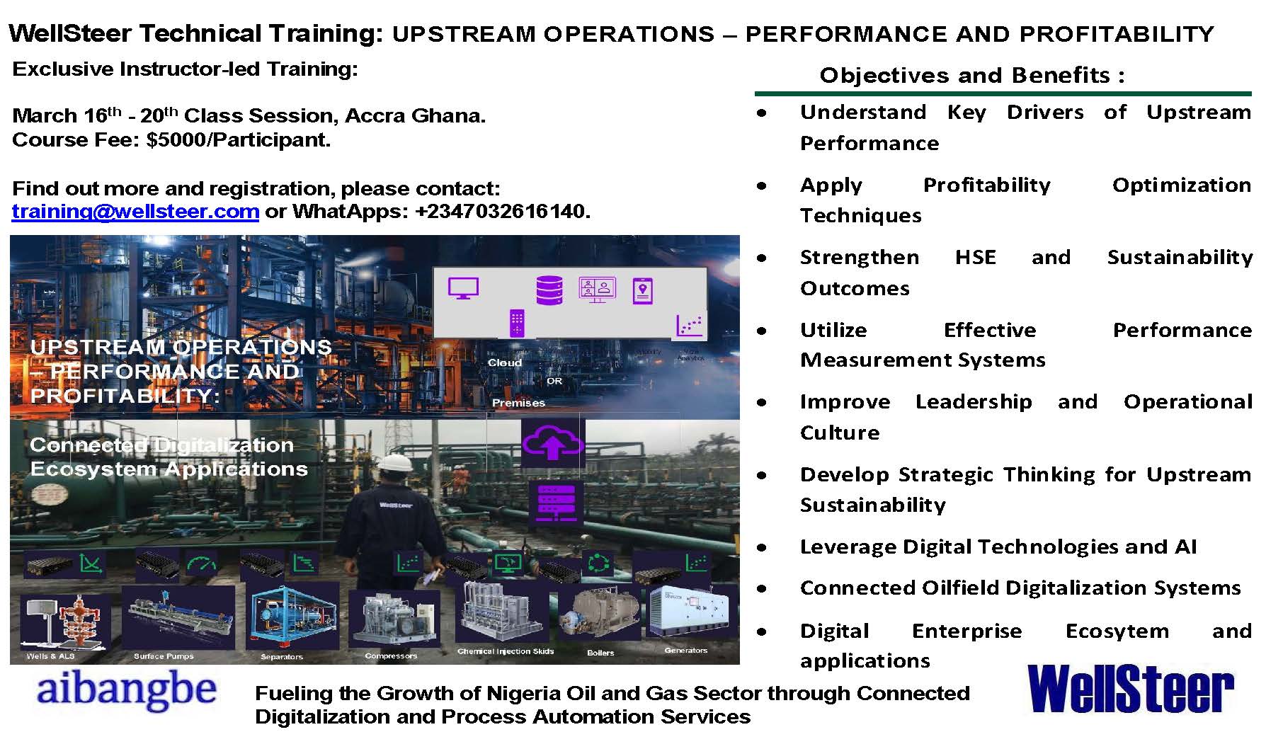 UPSTREAM OPERATIONS – PERFORMANCE AND PROFITABILITY TRAINING